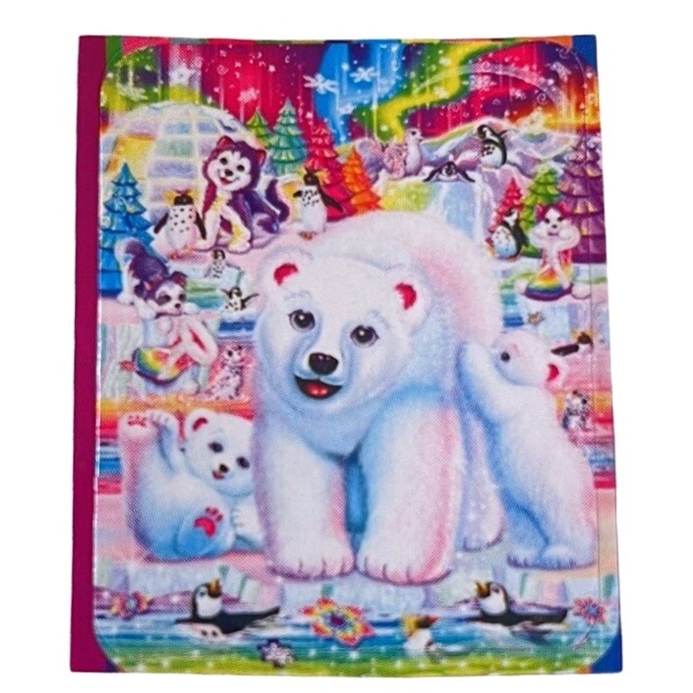 Lisa Frank Sticker Rainbow Husky Puppy Penguins‎ Polar Bear Sparkles 1.75x1.25"